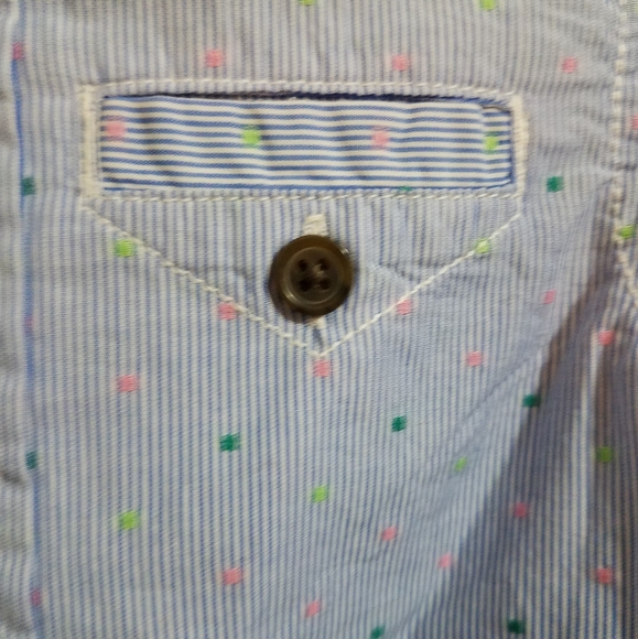 New! Boy's long sleeve button down Size 18M - Picture 3 of 6